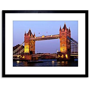 Wee Blue Coo PHOTO CITY LANDMARK TOWER BRIDGE LONDON DUSK FRAMED PRINT F97X6670 Wee Blue Coo PHOTO CITY LANDMARK TOWER BRIDGE LONDON DUSK FRAMED PRINT F97X6670