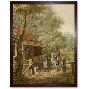 Artery8 Andriessen Dutch Landscape House Horse Painting Art Print Framed Poster Wall Decor 12x16 inch Artery8 Andriessen Dutch Landscape House Horse Painting Art Print Framed Poster Wall Decor 12x16 inch