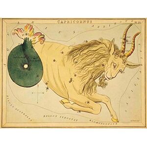 Wee Blue Coo Paintings Drawing Star Map Capricorn Goat Fish Constellation Art Print Poster Wall Decor 12X16 Inch Wee Blue Coo Paintings Drawing Star Map Capricorn Goat Fish Constellation Art Print Poster Wall Decor 12X16 Inch