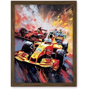 Artery8 Grand Prix Championship Cars Racing on Track Artwork Framed Wall Art Print 18X24 Inch Artery8 Grand Prix Championship Cars Racing on Track Artwork Framed Wall Art Print 18X24 Inch