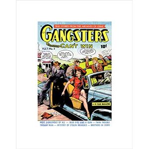 Wee Blue Coo Ds Retro Comic Book Cover Gangsters Can't Win Crime Wall Art Print Wee Blue Coo Ds Retro Comic Book Cover Gangsters Can't Win Crime Wall Art Print