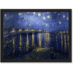 Artery8 - Starry Night Over Rhone A4 - Framed - Wall Art Print Artery8 - Starry Night Over Rhone A4 - Framed - Wall Art Print
