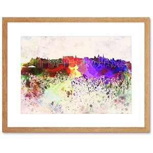 Wee Blue Coo Painting Cityscape Edinburgh Skyline Paint Splash Framed Wall Art Print Wee Blue Coo Painting Cityscape Edinburgh Skyline Paint Splash Framed Wall Art Print