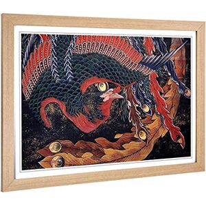 Big Box Art Framed Print of Hokusai Phoenix Katsushika HokusaiJapanese Oriental Design Wall Art Picture Home Decor for Living Room, Bedroom, Office, Oak, A2 / 24.5x18 Inch / 62x45cm Big Box Art Framed Print of Hokusai Phoenix Katsushika HokusaiJapanese Oriental Design Wall Art Picture Home Decor for Living Room, Bedroom, Office, Oak, A2 / 24.5x18 Inch / 62x45cm