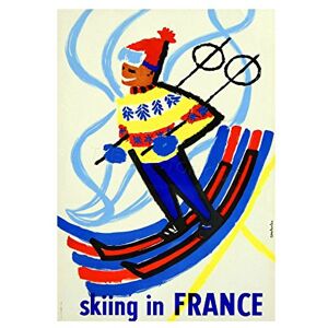 Wee Blue Coo Sport Skiing Snow Winter France Vintage Retro Advertising Wall Art Print Wee Blue Coo Sport Skiing Snow Winter France Vintage Retro Advertising Wall Art Print