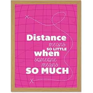Fine Art Prints Distance Love Romance Typography Pink Large Framed Art Print Poster Wall Decor 18x24 inch Fine Art Prints Distance Love Romance Typography Pink Large Framed Art Print Poster Wall Decor 18x24 inch
