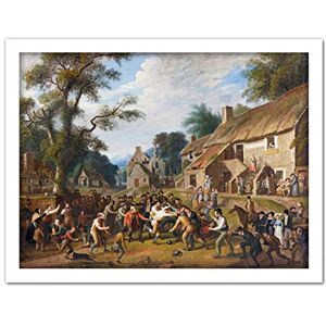 Artery8 Carse Football Play Village Sports Painting Artwork Framed Wall Art Print 18X24 Inch Artery8 Carse Football Play Village Sports Painting Artwork Framed Wall Art Print 18X24 Inch