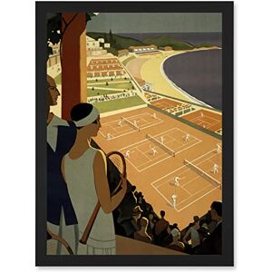 Wee Blue Coo Monte Carlo Monaco Tennis Vintage Advert Artwork Framed Wall Art Print A4 Wee Blue Coo Monte Carlo Monaco Tennis Vintage Advert Artwork Framed Wall Art Print A4