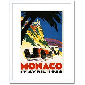 Wee Blue Coo Sport Advert Monaco 1932 Grand Prix Motor Framed Wall Art Print Wee Blue Coo Sport Advert Monaco 1932 Grand Prix Motor Framed Wall Art Print