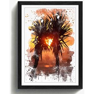 Arty Pie Framed Print Black A2 (24.5x18 Inch) Palm Tree Sunset Beach V3, Wood, Multi-Colour, 60 x 42 x 2 cm Arty Pie Framed Print Black A2 (24.5x18 Inch) Palm Tree Sunset Beach V3, Wood, Multi-Colour, 60 x 42 x 2 cm