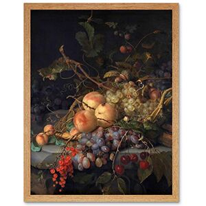 Artery8 Jacob Van Walscapelle Still Life Fruit Painting Art Print Framed Poster Wall Decor 12x16 inch Artery8 Jacob Van Walscapelle Still Life Fruit Painting Art Print Framed Poster Wall Decor 12x16 inch