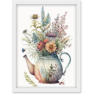 Artery8 - Wildflower Floral Bouquet Teapot - A4 Artery8 - Wildflower Floral Bouquet Teapot - A4