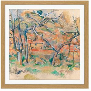 Fine Art Prints Paul Cezanne Traer Og Hus Provence Cropped Square Wooden Framed Wall Art Print Picture 16X16 Inch Fine Art Prints Paul Cezanne Traer Og Hus Provence Cropped Square Wooden Framed Wall Art Print Picture 16X16 Inch