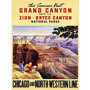 Wee Blue Coo Travel Grand Canyon Arizona National Park USA Monument Art Print Poster Wall Decor 12X16 Inch Wee Blue Coo Travel Grand Canyon Arizona National Park USA Monument Art Print Poster Wall Decor 12X16 Inch