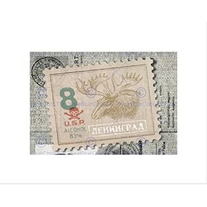 Wee Blue Coo Postage Stamp Collage Moose Poison Skull Alcohol Russia Wall Art Print Wee Blue Coo Postage Stamp Collage Moose Poison Skull Alcohol Russia Wall Art Print