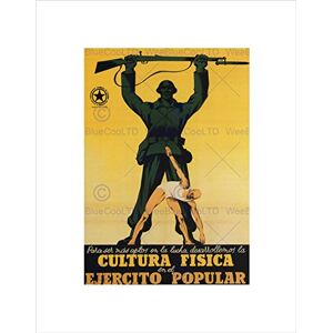 Wee Blue Coo War Spanish Civil Physical Republican Spain Vintage Ad Wall Art Print Wee Blue Coo War Spanish Civil Physical Republican Spain Vintage Ad Wall Art Print