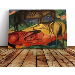 Big Box Art Franz Marc Three Horses Canvas Print Gallery Wrapped 30mm Frame Wall Art 30x20 inches Ready to Hang Modern Animals Picture Living Room Bedroom Lounge Office Big Box Art Franz Marc Three Horses Canvas Print Gallery Wrapped 30mm Frame Wall Art 30x20 inches Ready to Hang Modern Animals Picture Living Room Bedroom Lounge Office