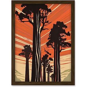 Artery8 - Sequoia National Forest Large Tree Linocut - Poster Artery8 - Sequoia National Forest Large Tree Linocut - Poster