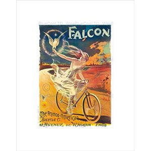 Wee Blue Coo Advert Transport Falcon Bicycle Girl Bird Bike Pari Wall Art Print Wee Blue Coo Advert Transport Falcon Bicycle Girl Bird Bike Pari Wall Art Print
