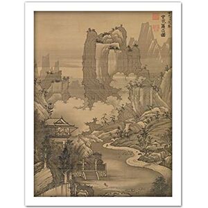 Fine Art Prints Shohaku Orchid Pavilion Gathering Screen Painting Artwork Framed Wall Art Print 18X24 Inch Fine Art Prints Shohaku Orchid Pavilion Gathering Screen Painting Artwork Framed Wall Art Print 18X24 Inch