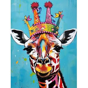 Artery8 Giraffe Wearing Princess Crown Modern Folk Art Large Wall Art Poster Print Thick Paper 18X24 Inch Artery8 Giraffe Wearing Princess Crown Modern Folk Art Large Wall Art Poster Print Thick Paper 18X24 Inch