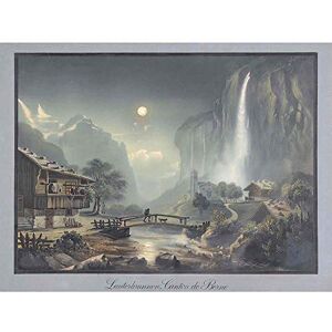 Wee Blue Coo Painting Town Switzerland Lauterbrunnen Canton Berne Art Print Poster Wall Decor 12X16 Inch Wee Blue Coo Painting Town Switzerland Lauterbrunnen Canton Berne Art Print Poster Wall Decor 12X16 Inch