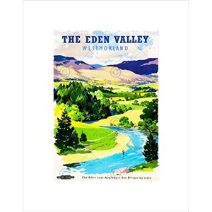 Wee Blue Coo TRAVEL TOURISM EDEN VALLEY WESTMORLAND CUMBRIA RIVER UK FRAMED PRINT B12X12406 Wee Blue Coo TRAVEL TOURISM EDEN VALLEY WESTMORLAND CUMBRIA RIVER UK FRAMED PRINT B12X12406
