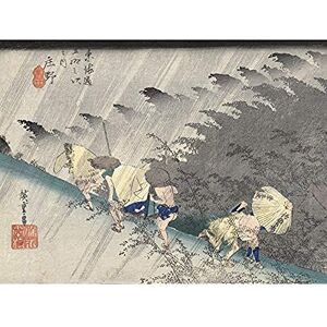 Artery8 Hiroshige Heavy Rain In Shono Japanese Style Unframed Wall Art Print Poster Home Decor Premium Artery8 Hiroshige Heavy Rain In Shono Japanese Style Unframed Wall Art Print Poster Home Decor Premium