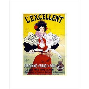 Wee Blue Coo Advert Food Soup Consomme Excellent Beef Meat France Wall Art Print Wee Blue Coo Advert Food Soup Consomme Excellent Beef Meat France Wall Art Print