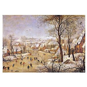Wee Blue Coo Painting Landscape Brueghel Winter Bird Trap Wall Art Print Wee Blue Coo Painting Landscape Brueghel Winter Bird Trap Wall Art Print