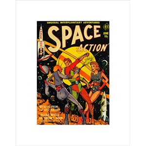 Wee Blue Coo Comic Book Super Hero Cover Space Action 2 Vintage Retro Wall Art Print Wee Blue Coo Comic Book Super Hero Cover Space Action 2 Vintage Retro Wall Art Print