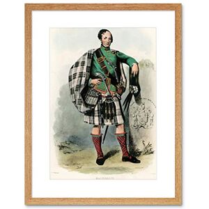 Wee Blue Coo Painting Highland Clan Scotland Tartan Macpherson Framed Wall Art Print Wee Blue Coo Painting Highland Clan Scotland Tartan Macpherson Framed Wall Art Print