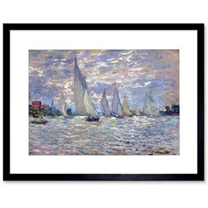 Wee Blue Coo Claude Monet Les Barques Old Master Picture Framed Wall Art Print Wee Blue Coo Claude Monet Les Barques Old Master Picture Framed Wall Art Print