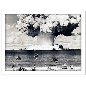 Artery8 Atomic Bomb Test Operation Crossroads Photograph Artwork Framed Wall Art Print 18X24 Inch Artery8 Atomic Bomb Test Operation Crossroads Photograph Artwork Framed Wall Art Print 18X24 Inch