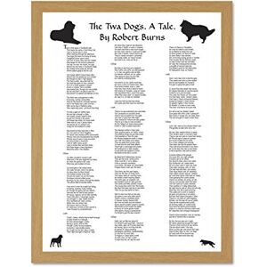 Wee Blue Coo Twa Dogs Tale Robert Burns Scotland Edinburgh Typography Large Framed Art Print Poster Wall Decor 18x24 inch Wee Blue Coo Twa Dogs Tale Robert Burns Scotland Edinburgh Typography Large Framed Art Print Poster Wall Decor 18x24 inch