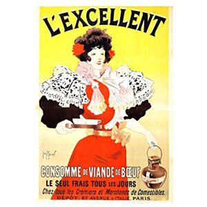 Wee Blue Coo Food Ad Beef Meat Stock Soup Paris France Wall Art Print Wee Blue Coo Food Ad Beef Meat Stock Soup Paris France Wall Art Print