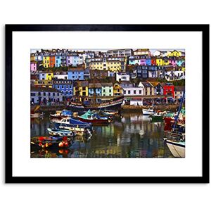 Wee Blue Coo Photo Cityscape Brixham Devon England Harbour Boats Framed Wall Art Print Wee Blue Coo Photo Cityscape Brixham Devon England Harbour Boats Framed Wall Art Print