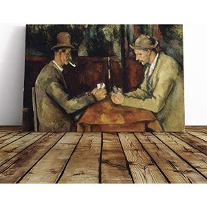 Big Box Art Canvas Print Wall Art Paul Cezanne The Card Players (2) Mounted & Stretched Box Frame Picture Home Decor for Kitchen, Living Room, Bedroom, Hallway, Multi-Colour, 30x20 Inch Big Box Art Canvas Print Wall Art Paul Cezanne The Card Players (2) Mounted & Stretched Box Frame Picture Home Decor for Kitchen, Living Room, Bedroom, Hallway, Multi-Colour, 30x20 Inch