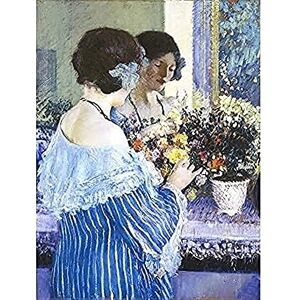 Fine Art Prints Frieseke Girl Blue Arranging Flowers Painting Cropped Unframed Wall Art Print Poster Home Decor Premium Fine Art Prints Frieseke Girl Blue Arranging Flowers Painting Cropped Unframed Wall Art Print Poster Home Decor Premium