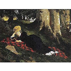 Fine Art Prints Benczur Woman Reading Forest Trees Blanket Painting Unframed Wall Art Print Poster Home Decor Premium Fine Art Prints Benczur Woman Reading Forest Trees Blanket Painting Unframed Wall Art Print Poster Home Decor Premium