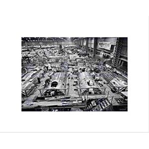 Wee Blue Coo VINTAGE PHOTOGRAPHY FACTORY B17 BOMBER PRODUCTION FRAMED ART PRINT B12X6632 Wee Blue Coo VINTAGE PHOTOGRAPHY FACTORY B17 BOMBER PRODUCTION FRAMED ART PRINT B12X6632