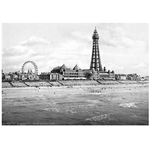 Wee Blue Coo Vintage Photo Blackpool From North Pier Two Wall Art Print Wee Blue Coo Vintage Photo Blackpool From North Pier Two Wall Art Print