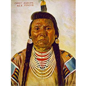 Wee Blue Coo Painting Native American Nez Perce Chief Joseph Burbank USA Art Print Poster Wall Decor 12X16 Inch Wee Blue Coo Painting Native American Nez Perce Chief Joseph Burbank USA Art Print Poster Wall Decor 12X16 Inch