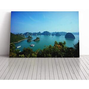 Big Box Art Canvas Print Wall Art Landscape Halong Bay Vietnam (1) Mounted and Stretched Box Frame Picture Home Decor for Kitchen, Living Room, Bedroom, Hallway, Multi-Colour, 24x16 Inch Big Box Art Canvas Print Wall Art Landscape Halong Bay Vietnam (1) Mounted and Stretched Box Frame Picture Home Decor for Kitchen, Living Room, Bedroom, Hallway, Multi-Colour, 24x16 Inch