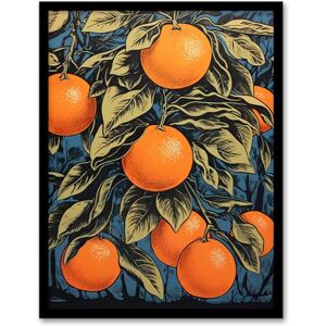 Artery8 Orange Grove On Teal Kitchen Artwork Interior Decor Painting Artwork Framed Wall Art Print 18X24 Inch Artery8 Orange Grove On Teal Kitchen Artwork Interior Decor Painting Artwork Framed Wall Art Print 18X24 Inch