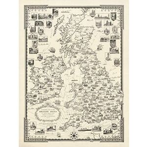 Artery8 1935 Ernest Dudley Chase Pictorial Map British Isles Unframed Wall Art Print Poster Home Decor Premium Artery8 1935 Ernest Dudley Chase Pictorial Map British Isles Unframed Wall Art Print Poster Home Decor Premium