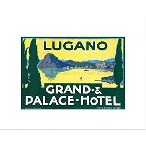 Wee Blue Coo Advertisement Travel Grand Palace Hotel Lugano Wall Art Print Wee Blue Coo Advertisement Travel Grand Palace Hotel Lugano Wall Art Print