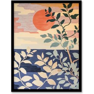 Artery8 Sunset in Coastal Trees Painting Zen Calm Warm Living Room Artwork Framed Wall Art Print 18X24 Inch Artery8 Sunset in Coastal Trees Painting Zen Calm Warm Living Room Artwork Framed Wall Art Print 18X24 Inch