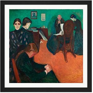 Fine Art Prints Edvard Munch Death In The Sickroom Square Wooden Framed Wall Art Print Picture 16X16 Inch Fine Art Prints Edvard Munch Death In The Sickroom Square Wooden Framed Wall Art Print Picture 16X16 Inch
