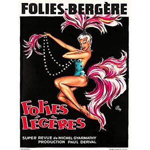 Wee Blue Coo Folies Bergere Cabaret Showgirl Unframed Wall Art Print Poster Home Decor Premium Wee Blue Coo Folies Bergere Cabaret Showgirl Unframed Wall Art Print Poster Home Decor Premium